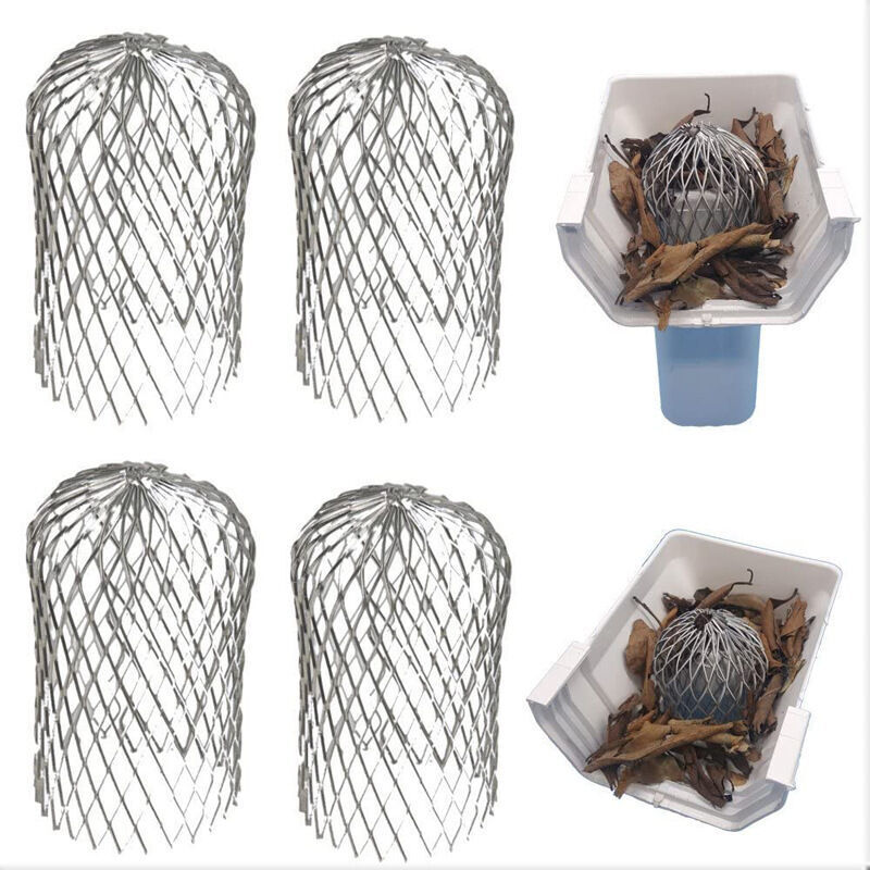 Aluminium-dachrinnenabdeckungen, Dachrinnenschutz, Metall-dachrinnenabdeckungen, Laubschutz Für Häuser, Dachrinnen, Gräben, Abwasserkanäle, 4er-set