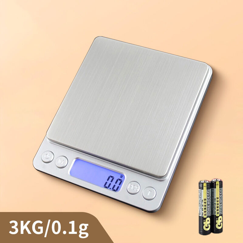 Digitale Präzisionsküchenwaage (3 Kg/0,1 G) Mit Tara- Und Münzzählfunktion: Ideal Für Zutaten, Schmuck, Gold Und Briefmarken.