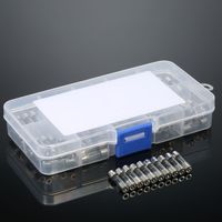 Glassicherungen 5 × 20 Mm – Packung Mit 100 Stück, Hohe Präzision, Ce-konform Für Elektrische Anwendungen Im Haushalt Und In Der Industrie.