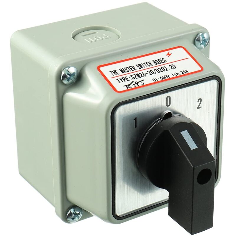 Drehschalter Szw26-20/d202.2d Lw28-20/4 Mit Flammhemmendem Gehäuse, 660 V, 20 A, 3 Positionen