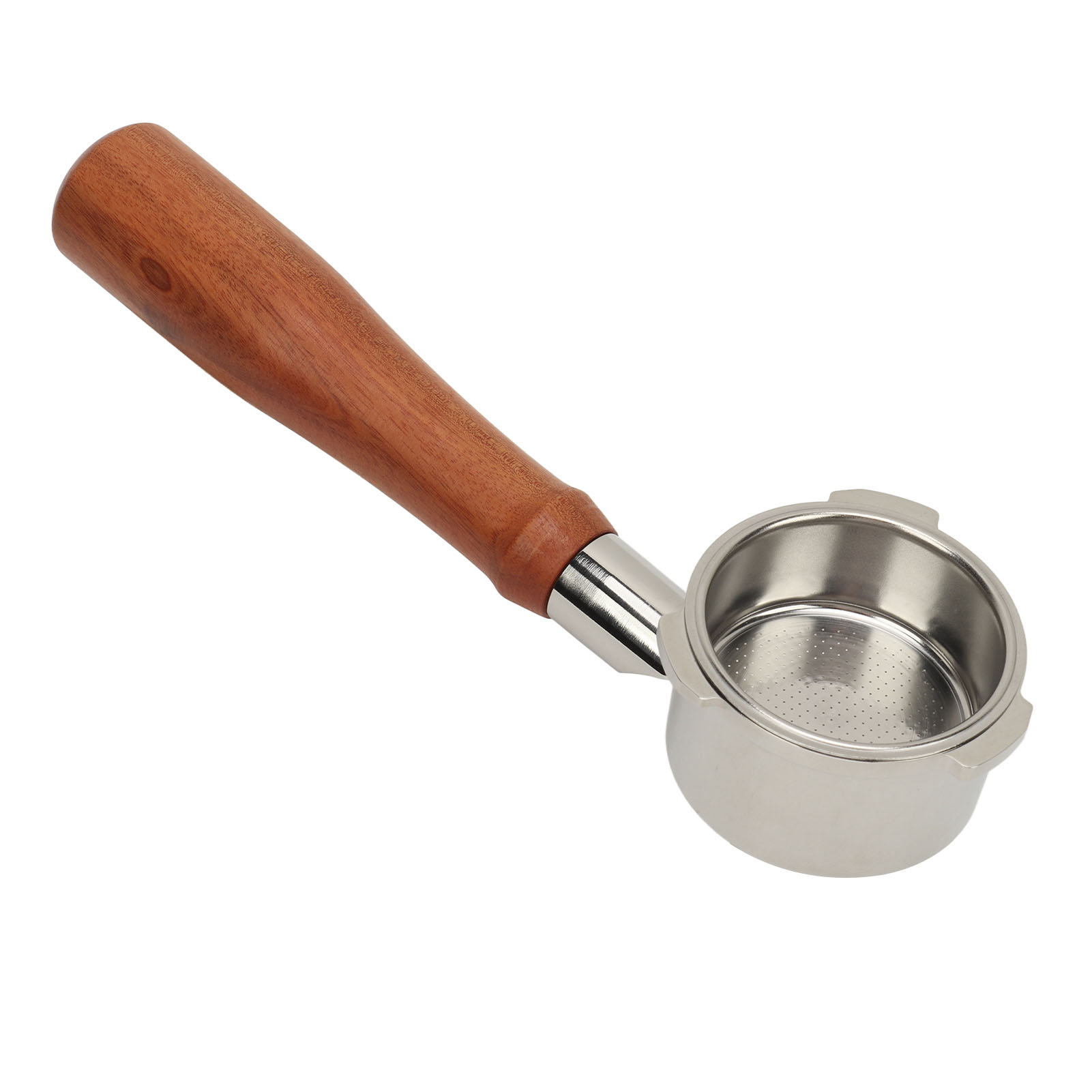 Donlim 51-mm-siebträger Ohne Boden, Mit 3 Halterungen Und Bodenlosem Design, Edelstahl 304, Für Kaffeemaschinen