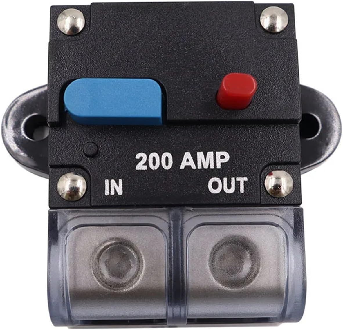 2 Stück Selbstwiederherstellender Auto-leistungsschalter, 1 Stück, Audio-batterieanschluss-leistungsschalter, Sicherungshalter, Automatischer Schaltsockel (farbe: 80 A, 1 Stück)
