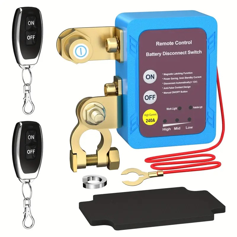 Auto-fernausschaltschalter, Fernbatterie-trennschalter, Automatischer Ausschaltschalter, Batterietrennschalter Mit 2 Fernbedienungen