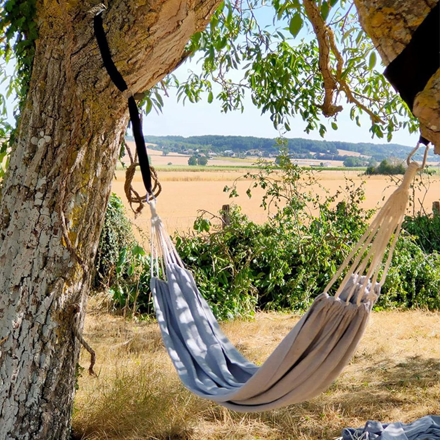Outdoor-camping-loungesessel, Tragbarer Outdoor-artikel Aus Segeltuch, Leichtes Design Mit Baumfreundlichen Gurten, Inklusive Tragetasche, Ideal Für Garten, Balkon, Hof, Strand, Wandern