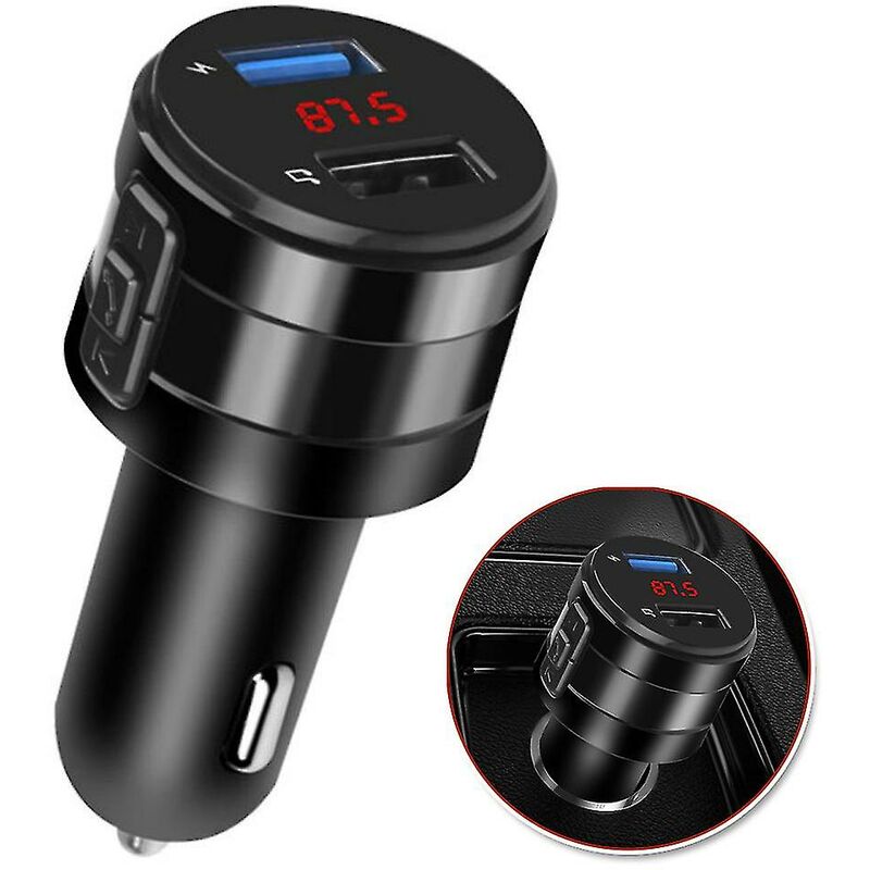 Bluetooth Auto Fm Sender Dual Usb Ladegerät Buchse Aux Adapter Freisprecheinrichtung Schnellladung