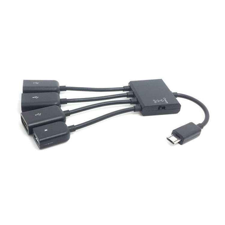 3-port-micro-usb-otg-adapterkabel Mit Netzteil Für Galaxy S5 I9600 Note3 N9000 Mobiltelefon-tablet