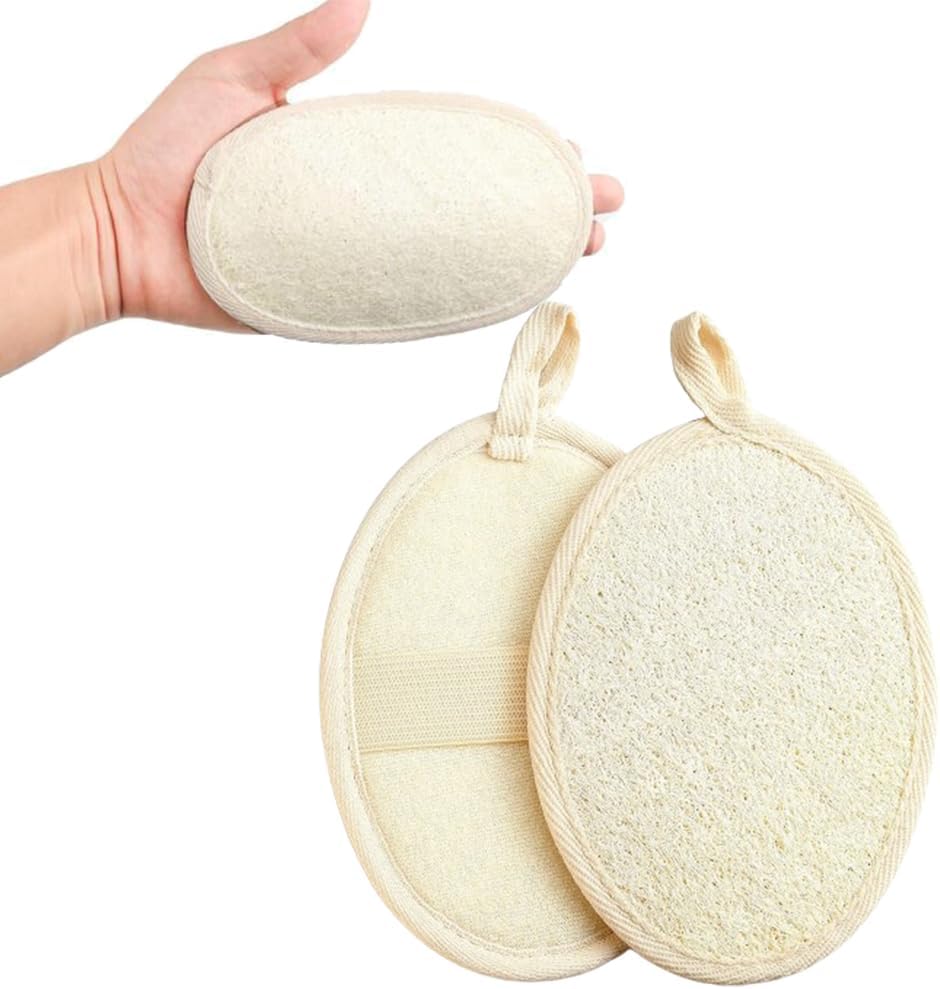 2 Luffa-spons, Waschlappen, Natürliche Luffa-sponzen, Kräuterbaar, Natürliche Peeling-handschuhe Von Luffa, Für Spa, Keuken, Gezicht, Lichaam, Bad