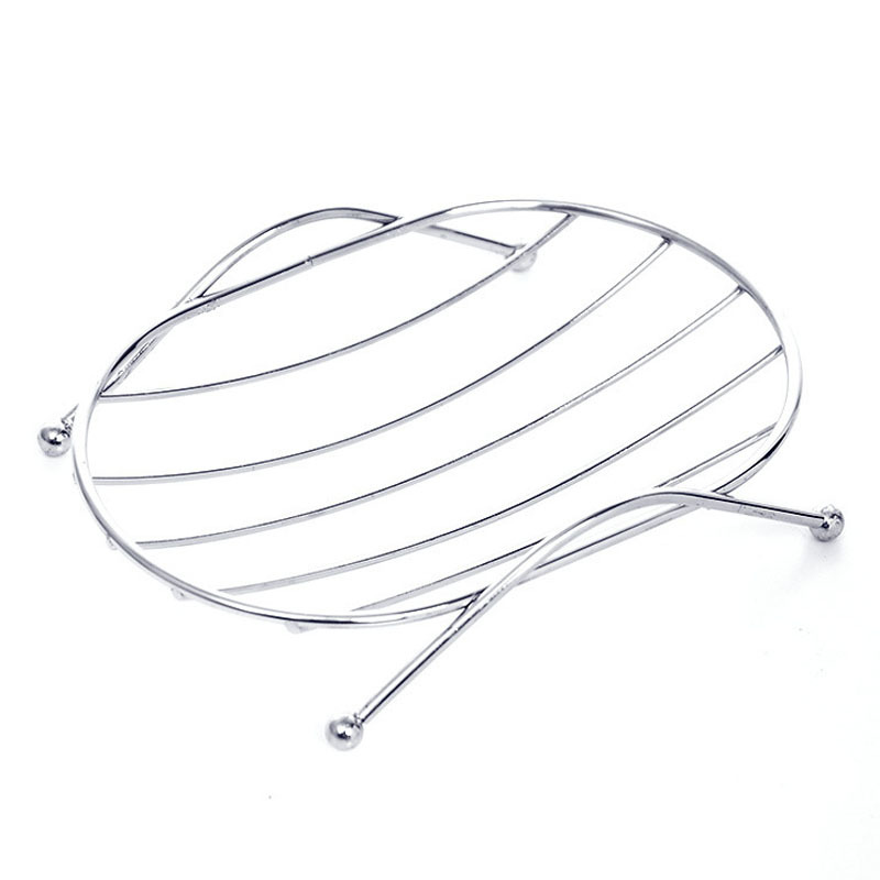 Zwei Elegante Ovale Seifenschalen Aus Edelstahl, Geeignet Für Küchen, Badezimmer Und Andere Räume, Die Funktionalität Und Ästhetik Vereinen.