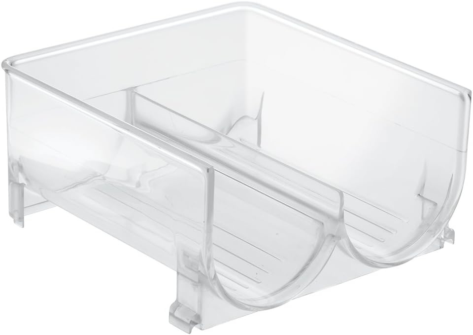 Kühlschrank/gefrierschrank Binz Weinregal Für 2 Flaschen, Stapelbares Weinregal Aus Kunststoff, Transparent