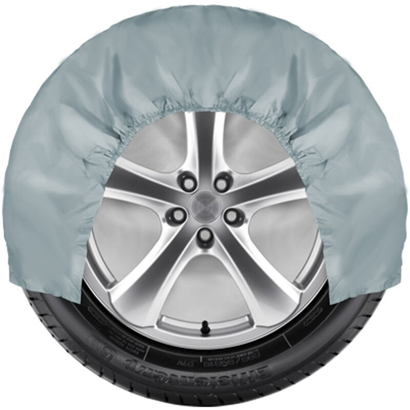 Radabdeckung – Winter-/sommerschutz, Durchmesser 72 Cm, Grau, 1 Stück, Aus Strapazierfähigem Material