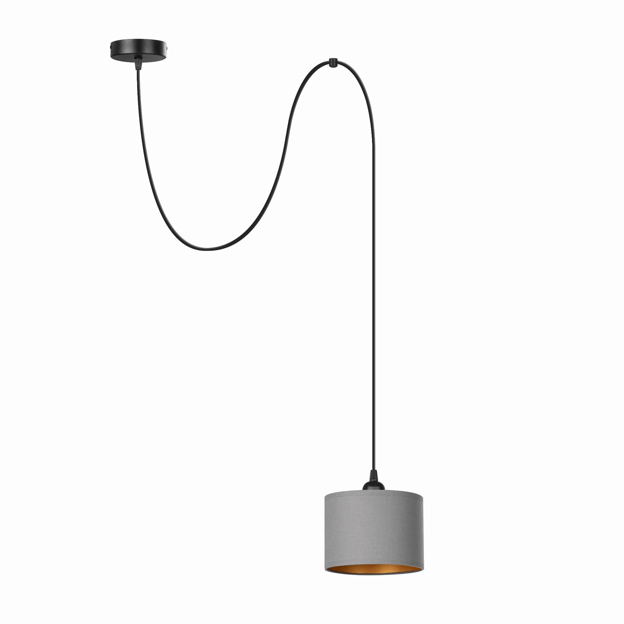 Tornado Pam1 Lampe Grau-gold