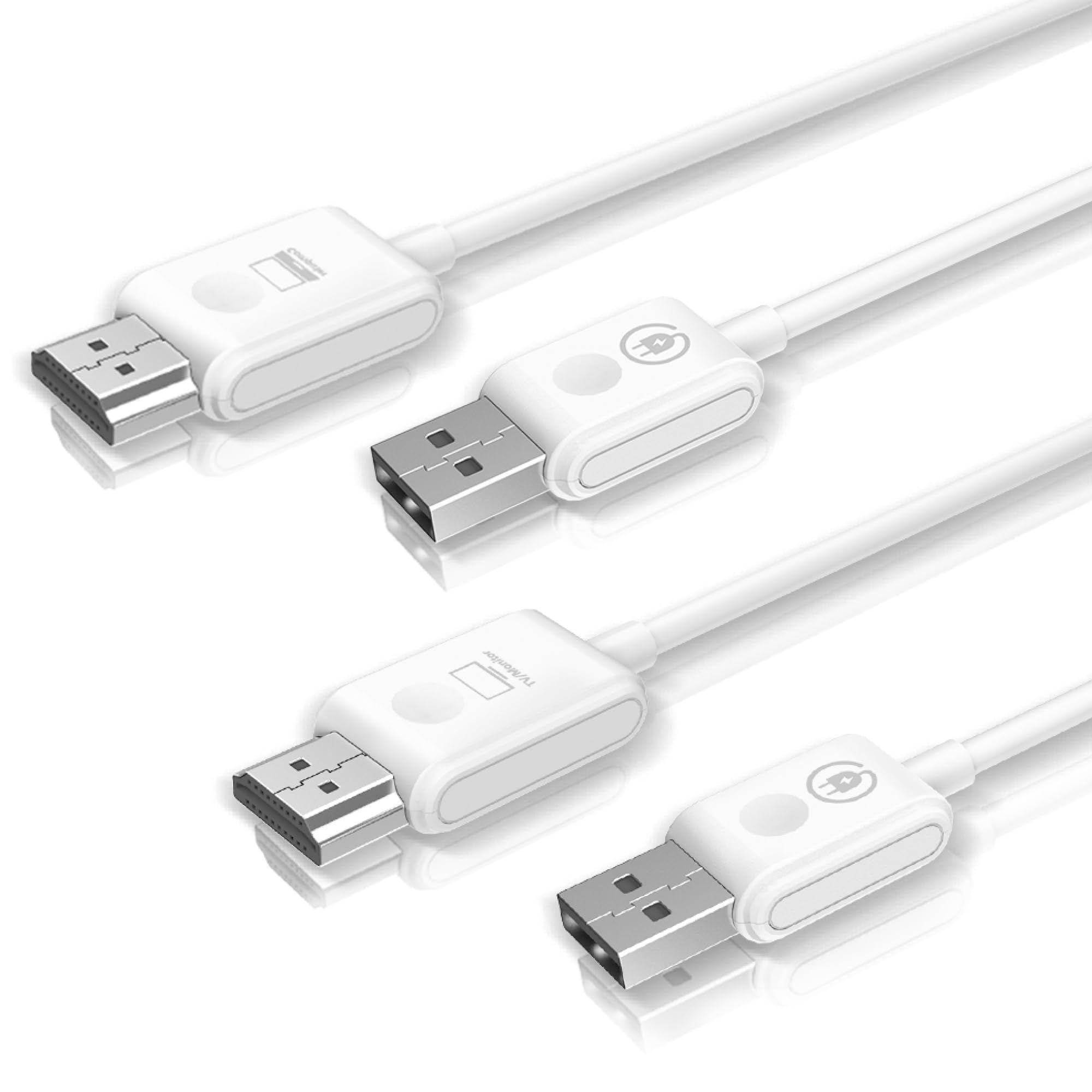 Compact Mate2 Kabelloses Hdmi-zu-hdmi-sender- Und Empfänger-set, Plug-and-play-1080p-60fps-video-audio-projektion Für Pc, Laptop, Kamera Zu Hdtv Und Projektor, Bildschirmspiegelung