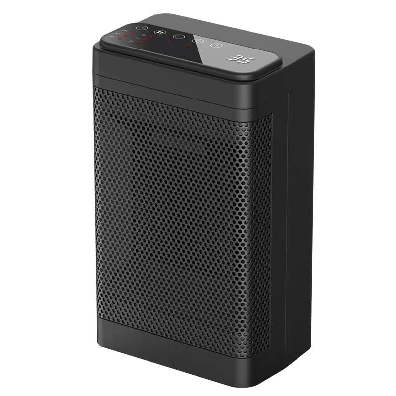 Tragbare Ptc-keramikheizung Mit Rotation, 1500 W, Überhitzungsschutz Und Dreistufiger Einstellung, Fernbedienung, One-touch-heizung.