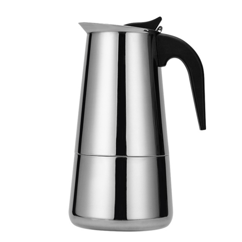 Tragbare Elektrische Kaffeemaschine Aus Edelstahl Mit Kaffeefilter Und Espressotassen Im Europäischen Stil.