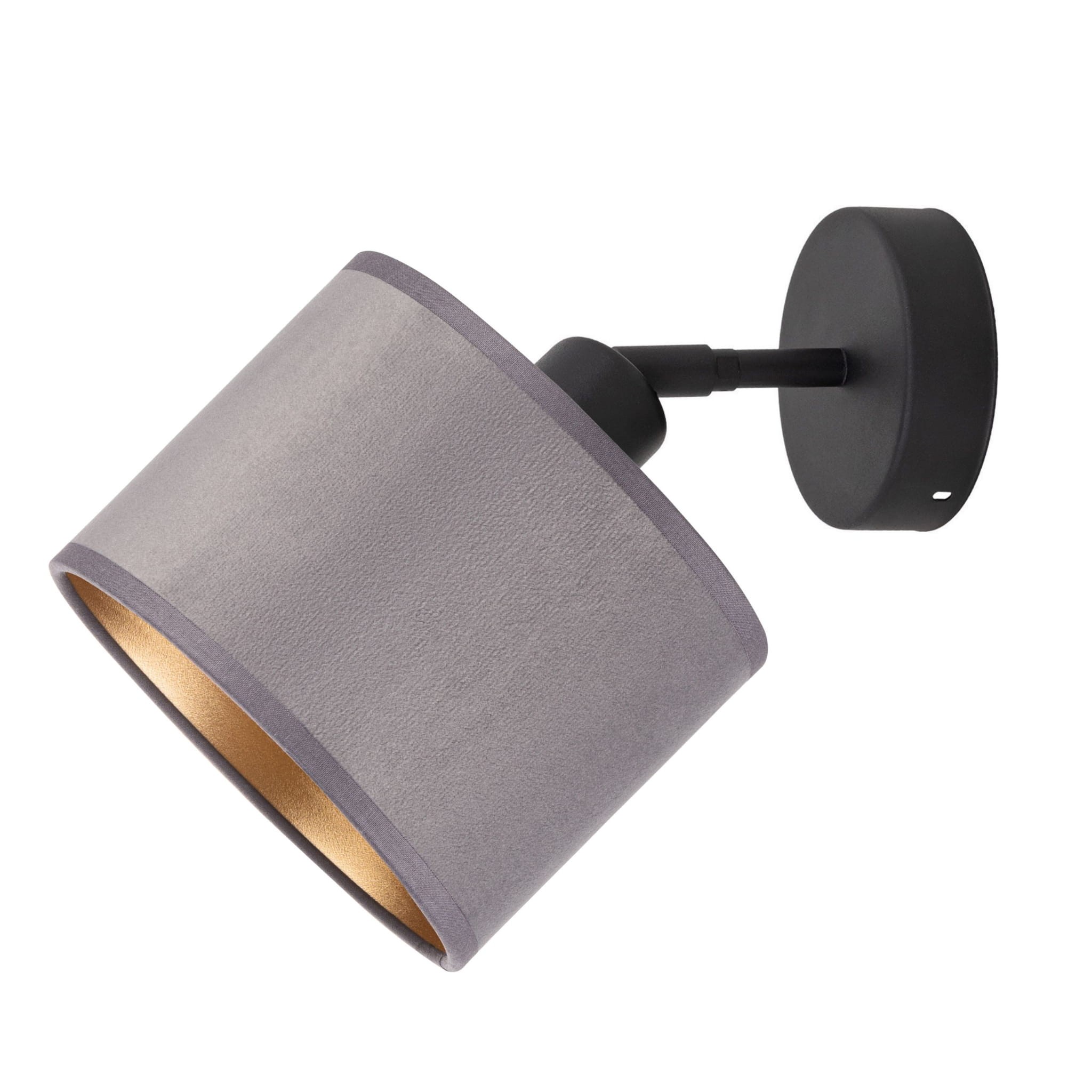 Tornado Amp1 Lampe, Grau-goldener Samt