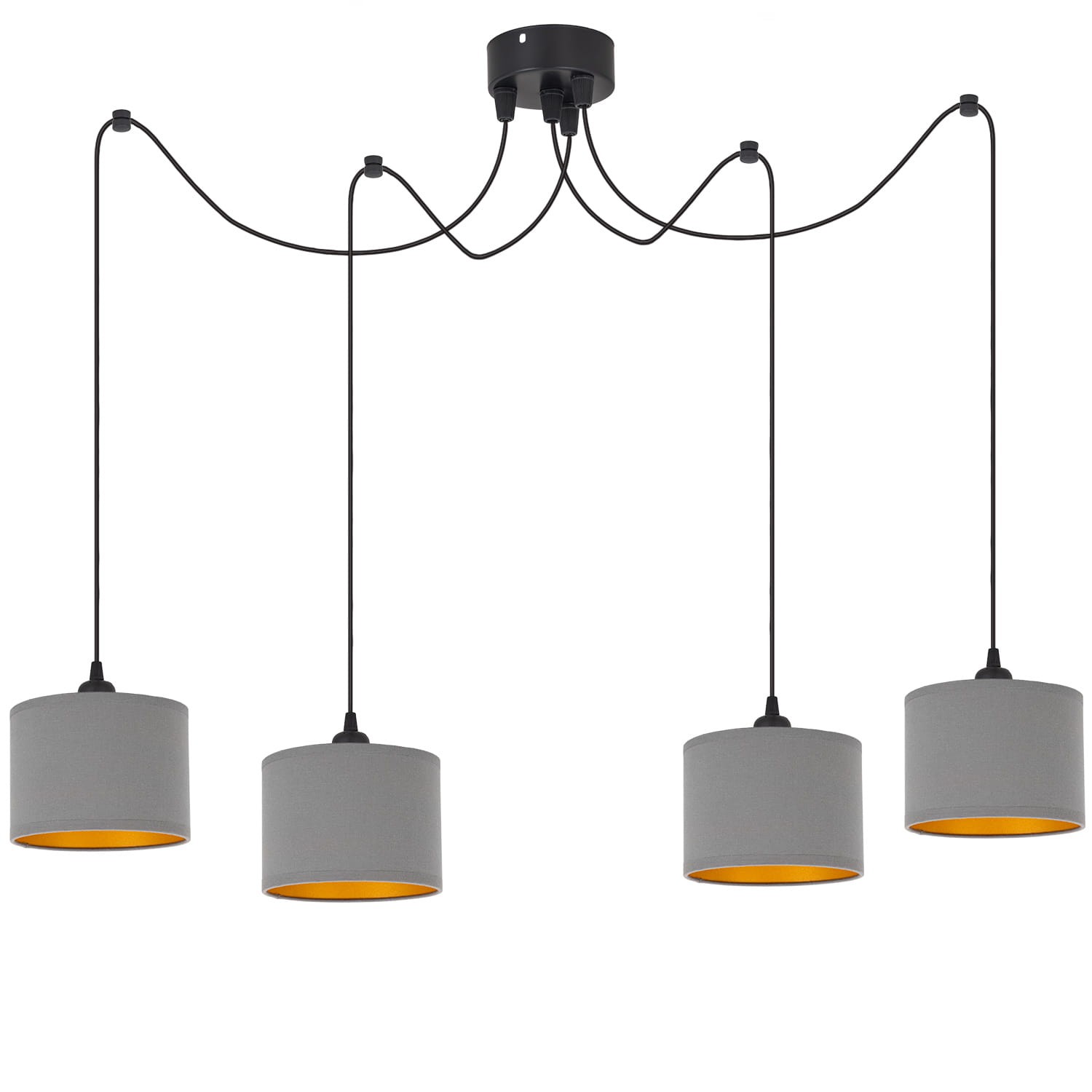 Tornado Pam4 Lampe Grau-gold
