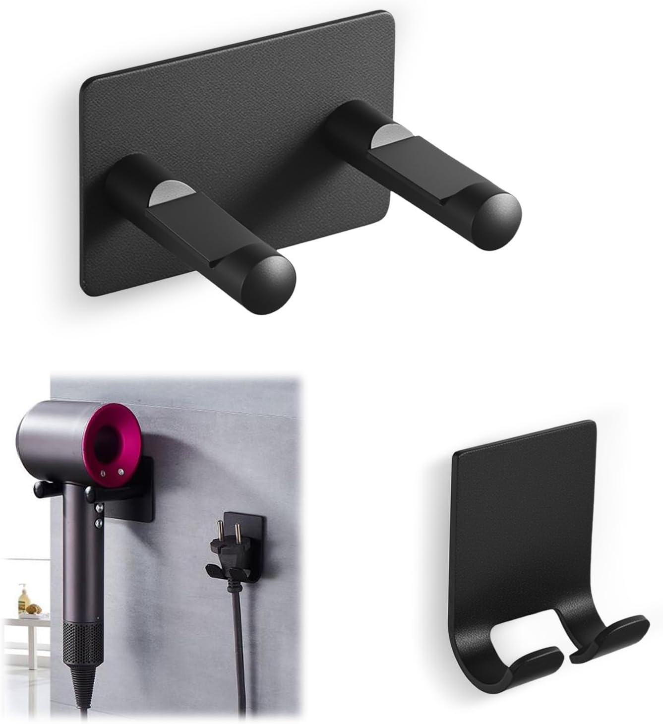 Überschall-haartrocknerhalter Zur Installation In Schlafzimmer, Waschküche Und Badezimmer