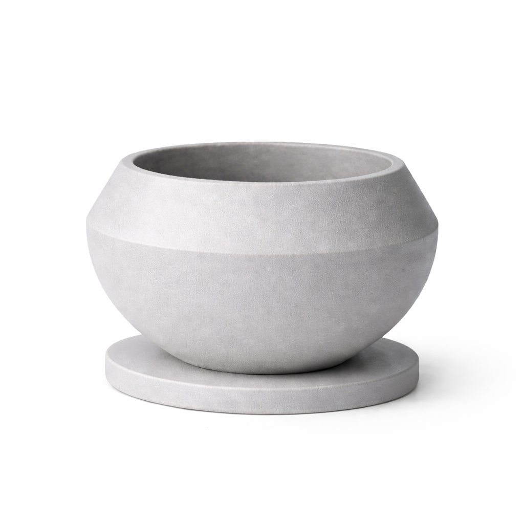 Grauer Bonsai-topf, Moderne Dekoschale Für Den Innenbereich