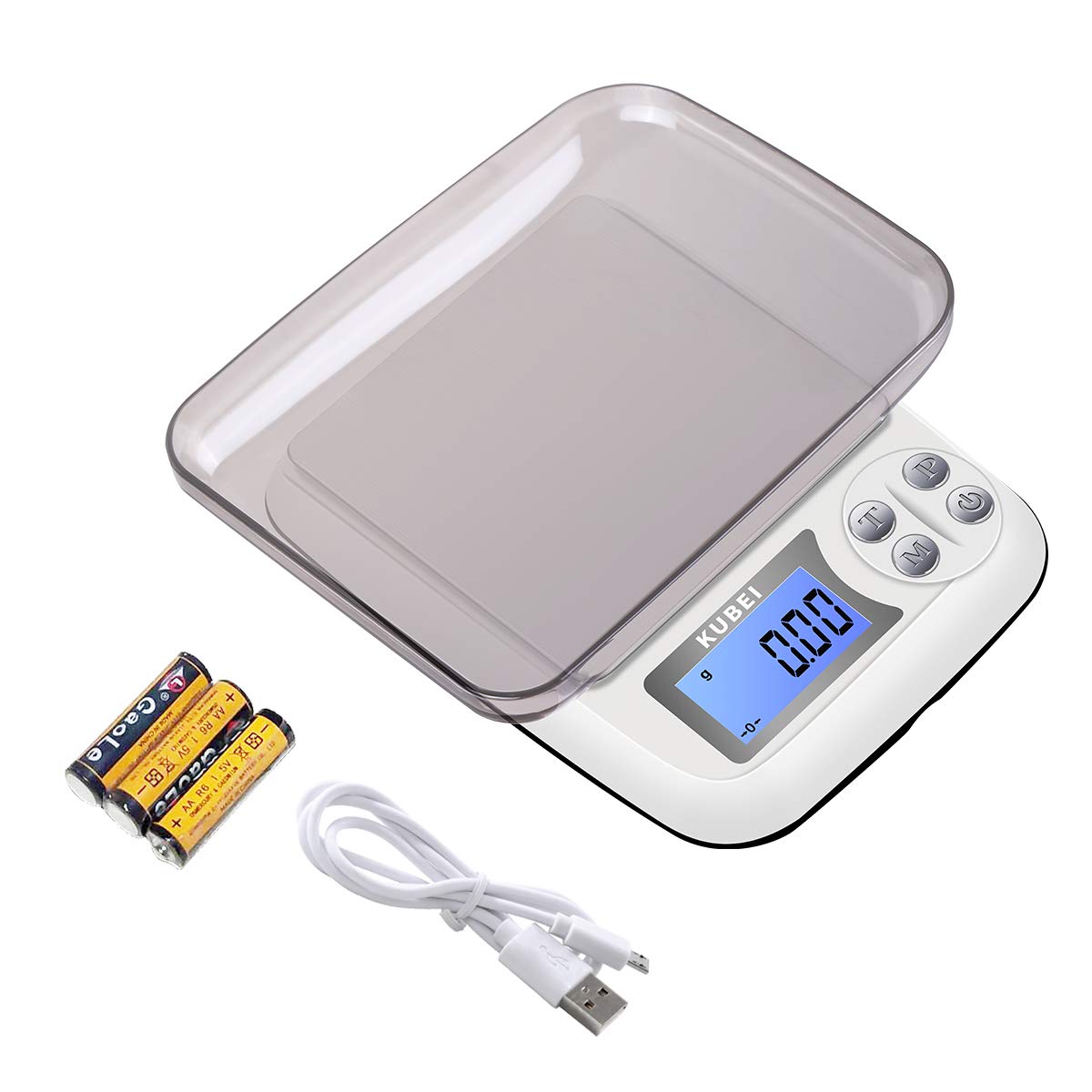 Hochpräzise Digitale Küchenwaage 0,01 G/1 Kg – Wasserdichter Edelstahltisch, Ml-milchmessung, Leichter, Robuster Kunststoff
