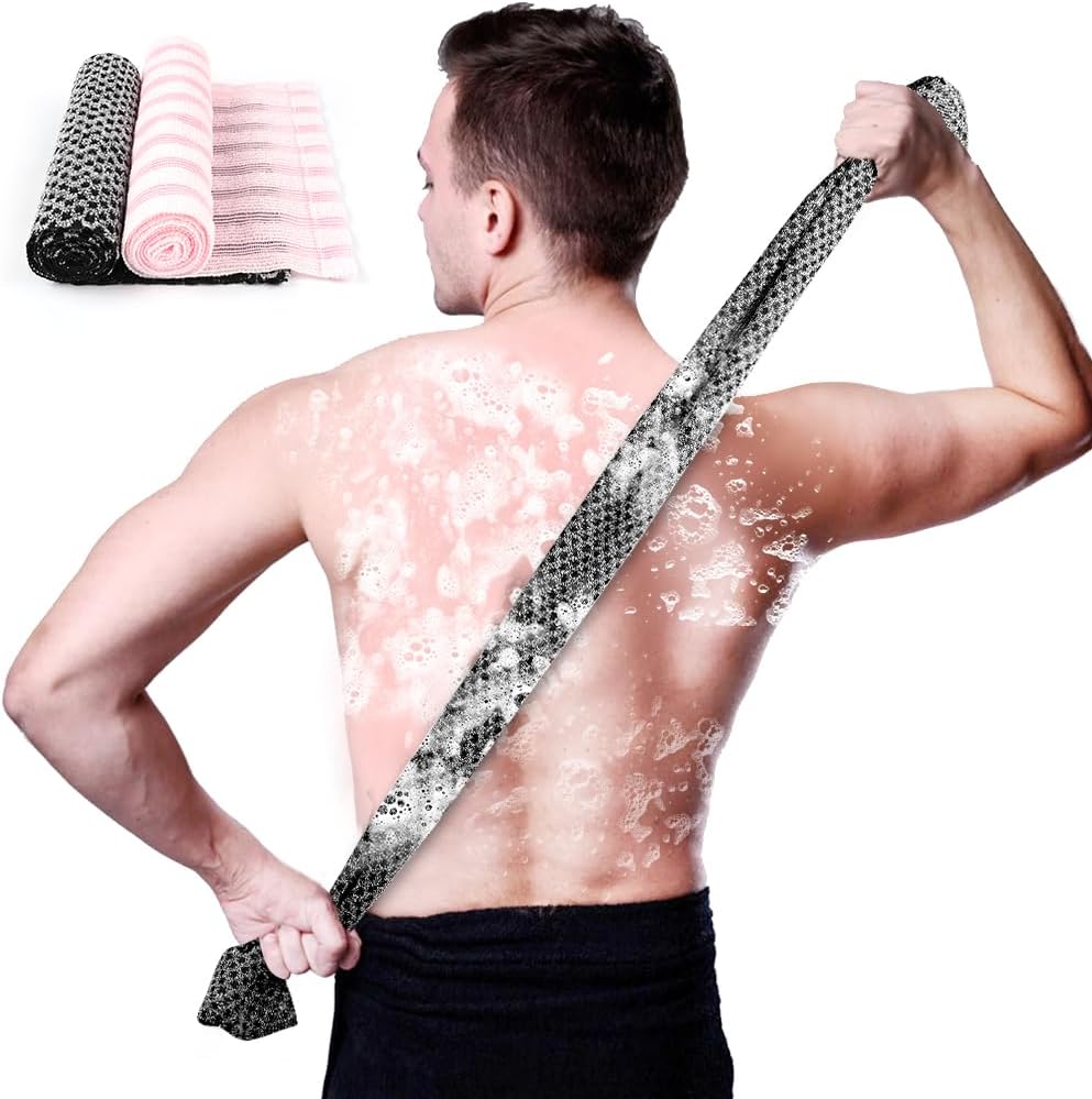 2 Stück Lange Peeling-waschmaschine, Extra Lange Peeling-handwäsche, Diese Peeling-handwäsche, Natürliches Peeling, Luffa, Reiniging Van Vuil Und Dode Huid Für Männliche Frauen