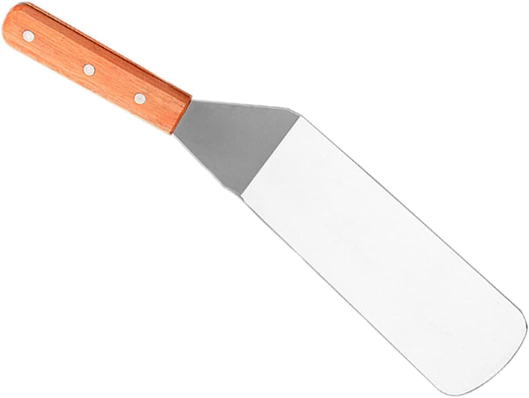 Steakspatel Aus Edelstahl Mit Griff, Multifunktionales Grillgerät, Geeignet Für Fleisch, Fisch Und Pfannkuchen, Leicht Zu Reinigen Und Hitzebeständig