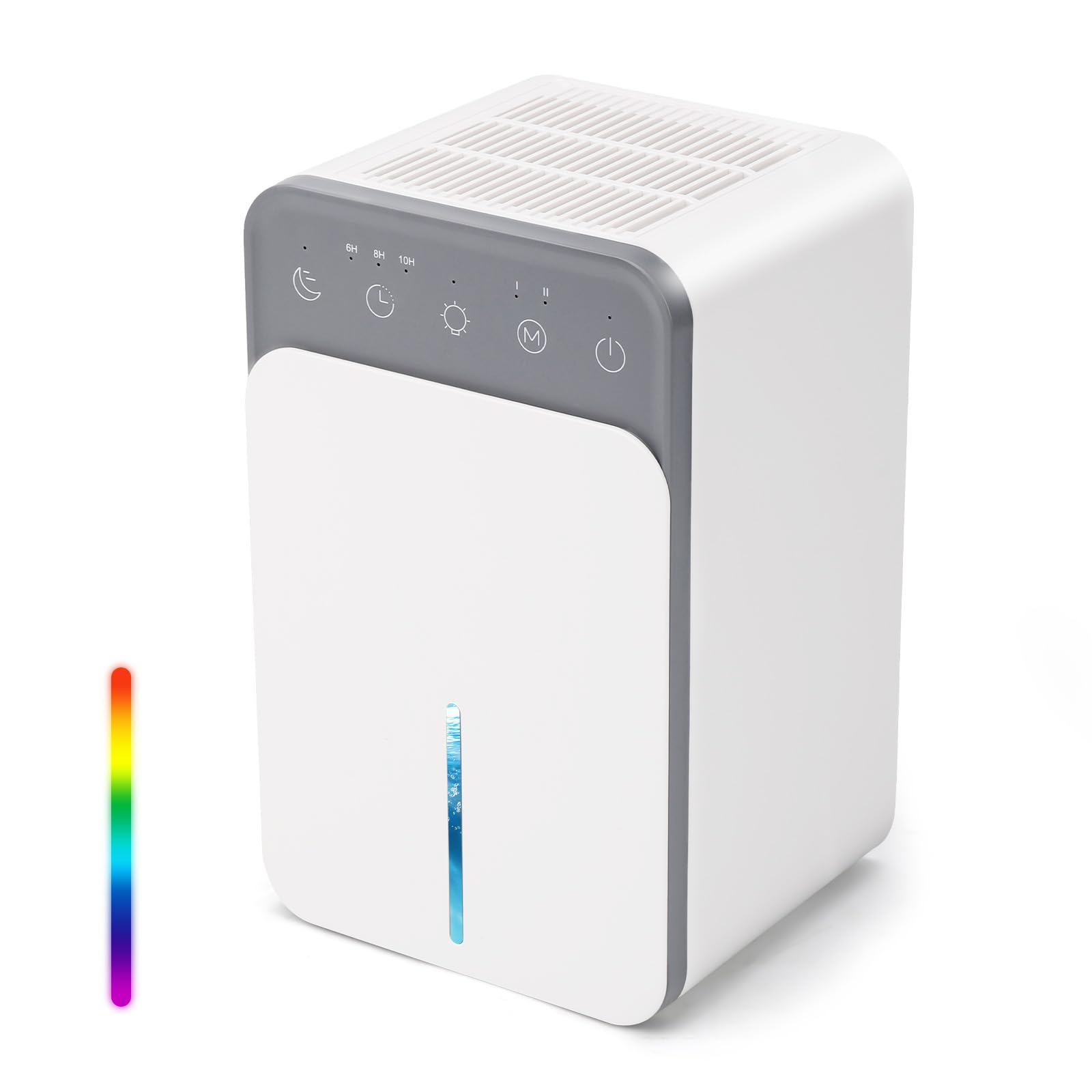 Luftentfeuchter 1500 Ml, Tragbare Elektrische Luftentfeuchter, Automatische Abtauung, 7 Farben, Leiser Betrieb, Automatische Abschaltung, Timer Für Zuhause, Badezimmer