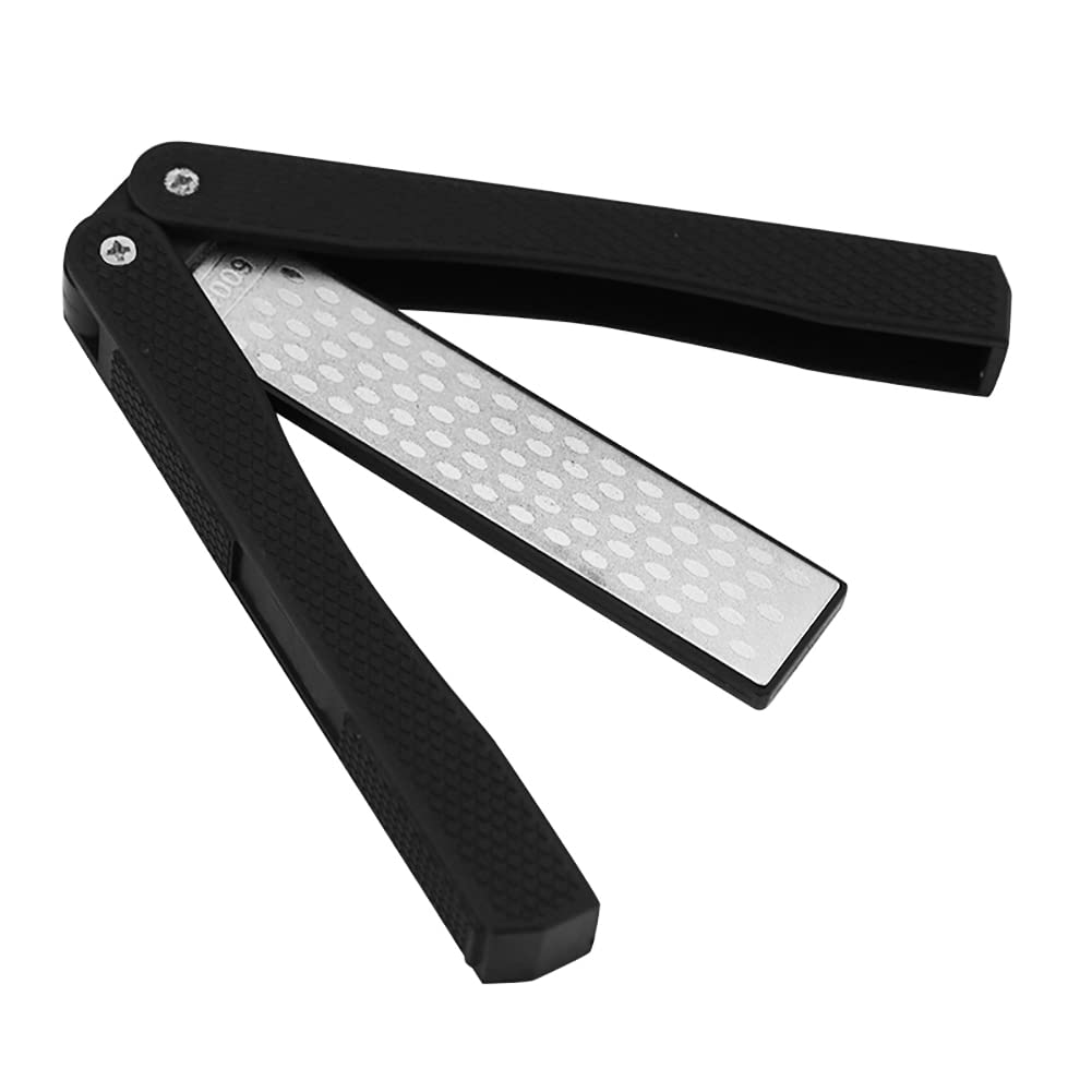 Messerschärfer, Faltbarer Taschen-diamant-schleifstein 400/600 Körnung, Tragbarer Doppelseitiger Schleifstein Für Camping, Küche, Garten