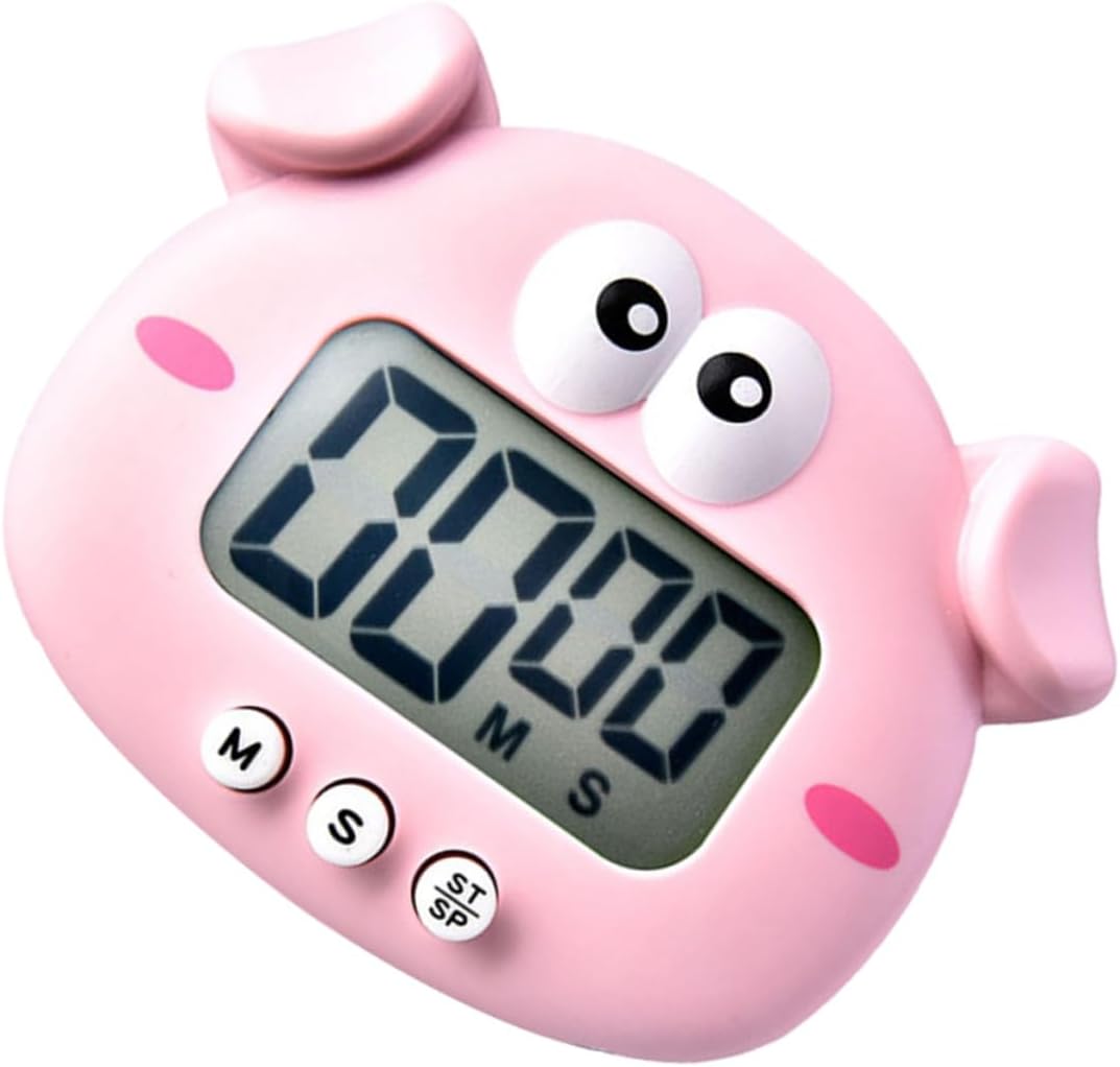 Elektronischer Timer, Cartoon-schweinchen, Ohne Batterien, Multifunktions-timer Für Küche, Studium Und Arbeit, Praktischer Timer Für Gebäck Und Zeitmanagement