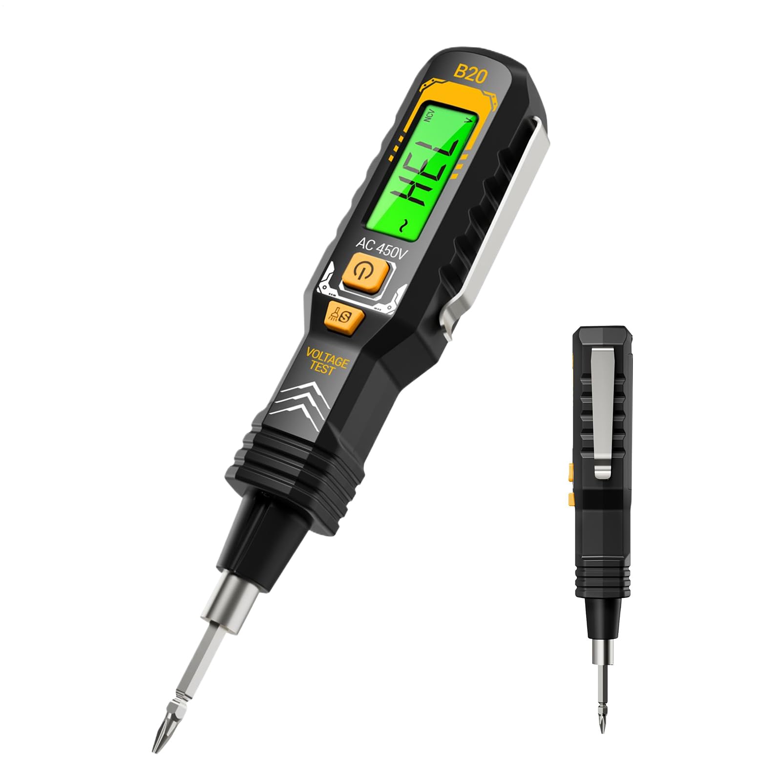 Elektrischer Tester Spannungsprüfer Hochpräziser Digitalanzeige-finder, Elektrischer Inspektionsschalter Multifunktionales Messwerkzeug