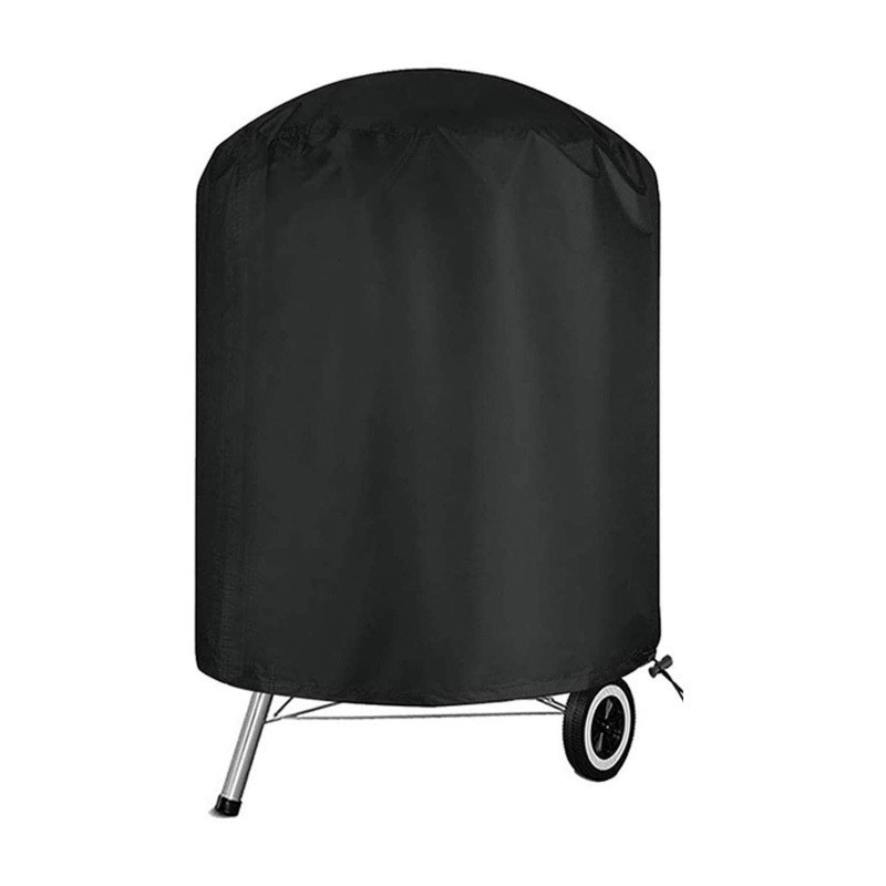 Runde Outdoor-grillabdeckung, Bbq-schutzabdeckung, Anti-uv-/anti-wasser-abdeckung, 210d Oxford, Ø61 X 70 Cm, Abdeckung Passend Für Die Meisten Grills