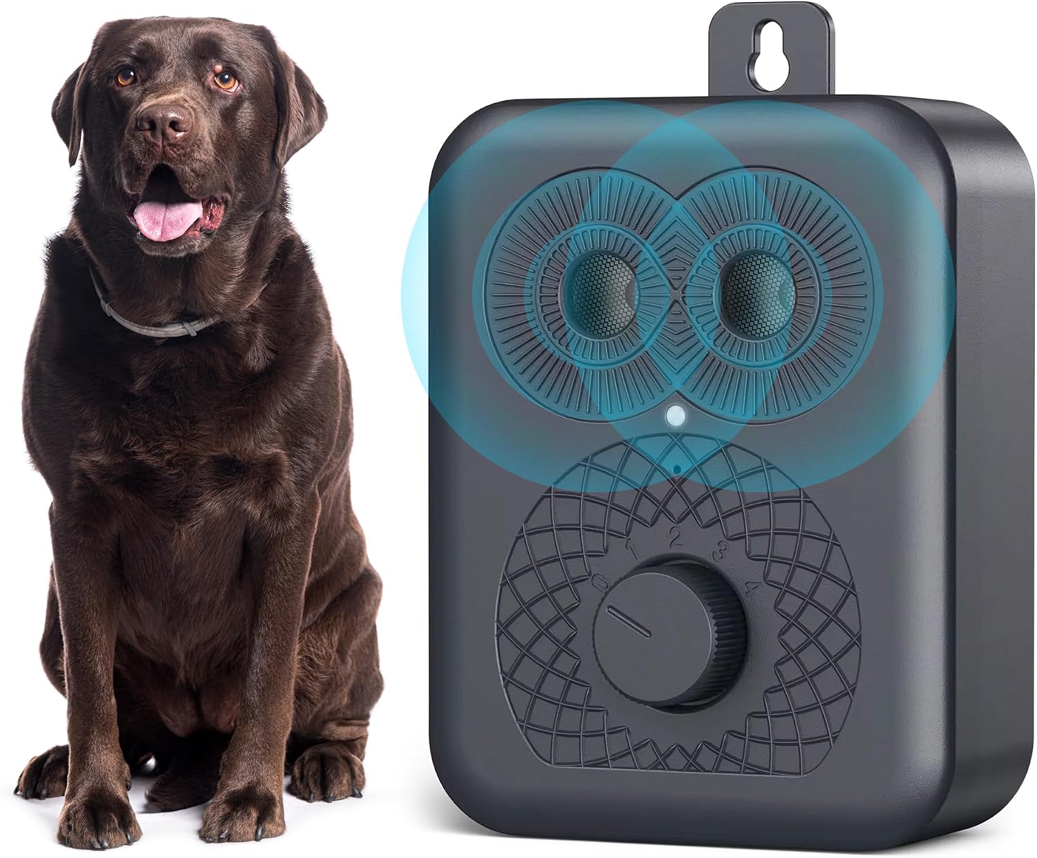 Für Anti-bell-gerät, Wiederaufladbar Mit 4 Modi, Hundevertreiber Mit Leistungsstarkem Doppel-ultraschall, Automatischer Belldetektor, 9 Meter Reichweite, Wasserdicht Für Draußen Oder Drinnen