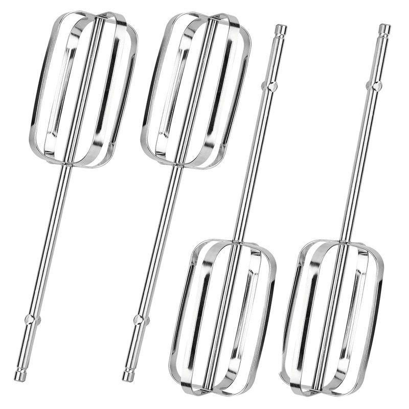 Silberne Rührköpfe Für Manuelle Rührgeräte (4er-set), Kompatibel Mit Modell 62692. Ersatzteile Für Rührflügel Für Manuelle Rührgeräte.