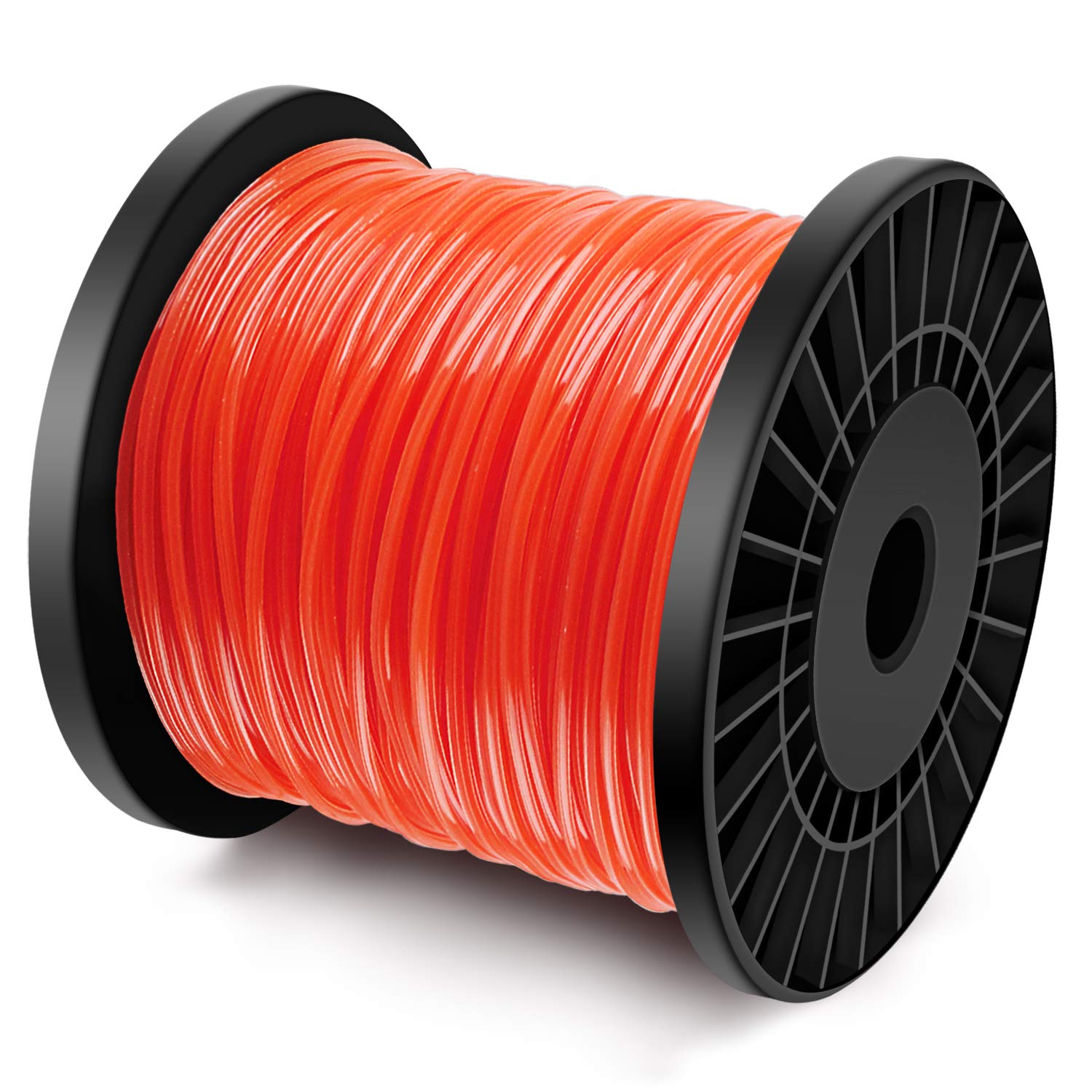 Schnur Für Freischneider. Seilspanner Für Grasschnur. 5 Scheiben Schnur. Durchmesser 2,4 Mm X 100 Meter – Orange-rot