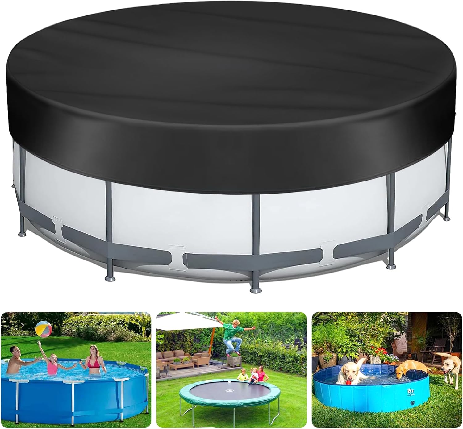 Schwimmbadabdeckung Ø 82 Cm, Runde Schwimmbadabdeckung, Schutzhülle Für Schwimmbad, Blasen-schwimmbadabdeckung, Schwimmbadabdeckung, Wasserdicht, Uv-beständig