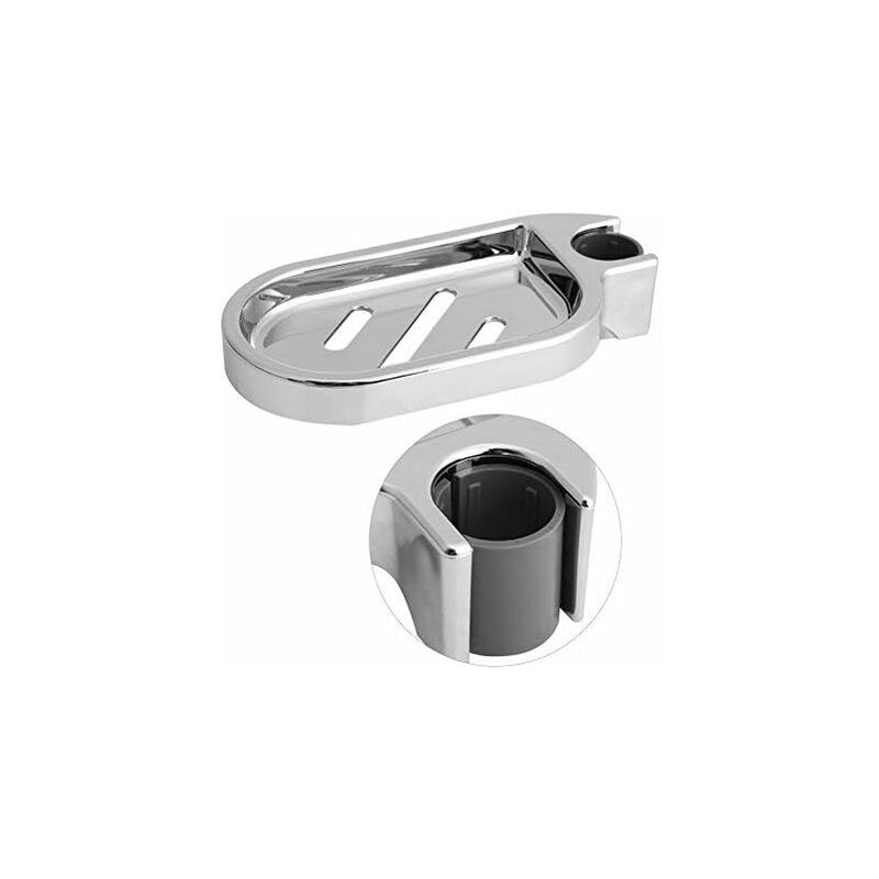 Seifenschale, Seifenschale, Verstellbare Duschseifenschale Für Duschstange, Silber