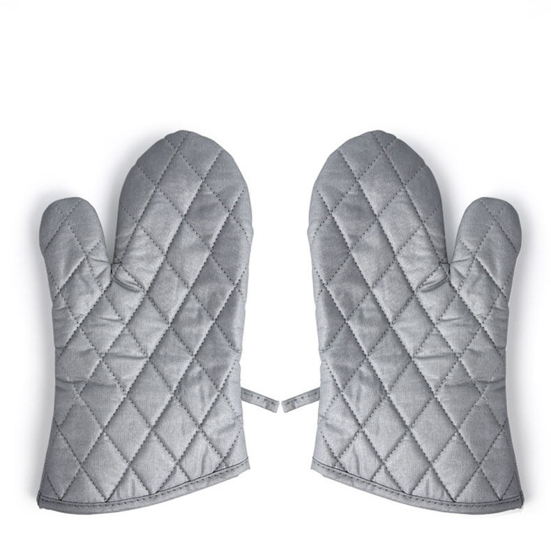Verdickte Hitzebeständige Mikrowellenhandschuhe Für Ofen Und Grill, Mittelgroß, Unisex-aufhängung, Praktischer Wärmeschutz Für Die Küche, 28 X 15 Cm