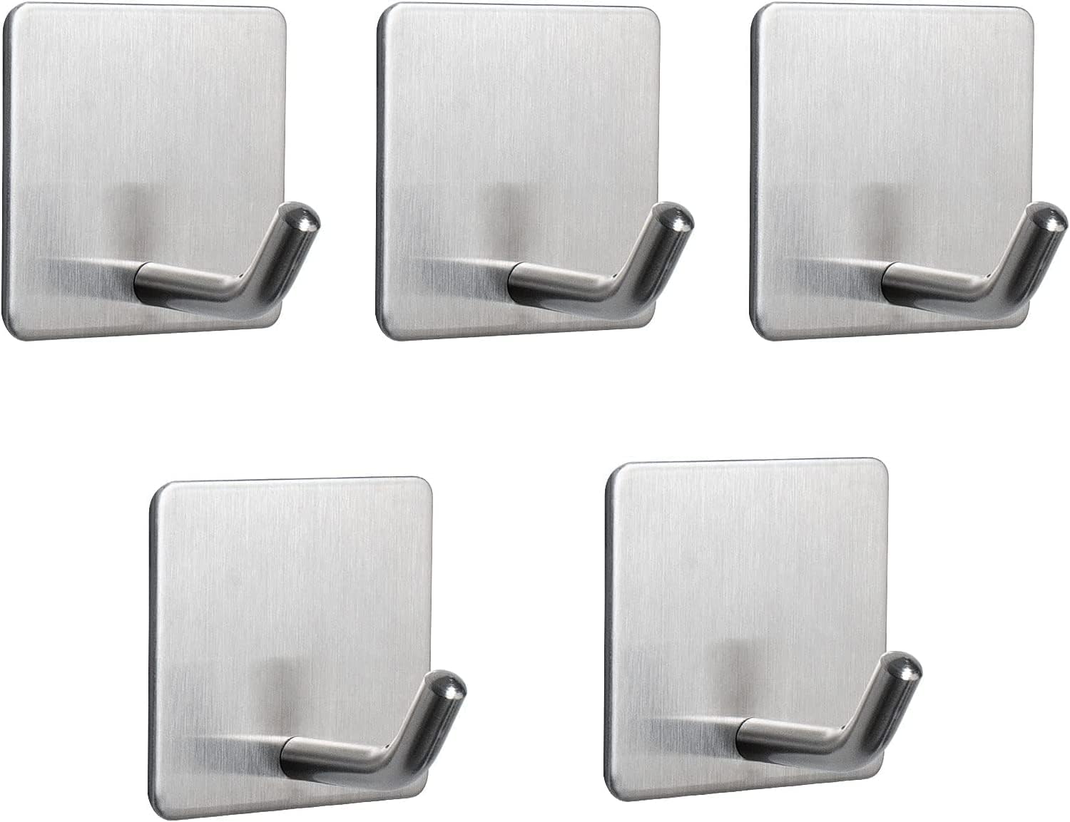 5 Stück Robuste Klebehaken Für Schranktüren, Handtuchhalter Und Garderobenständer, Wasserdichter Edelstahl.