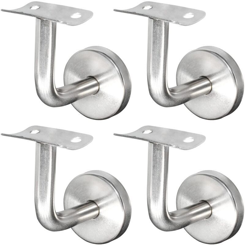 Wandmontierte Treppengeländerhalterungen Aus Edelstahl 304, Silber, 4er-set - Ulisem