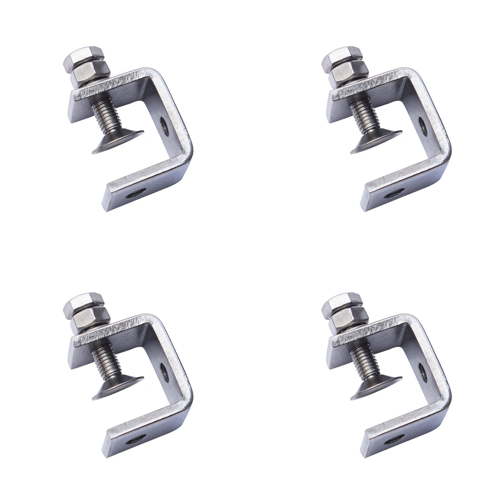 4-teiliges C-klemmen-set, Robuste C-klemme, Robuste Edelstahl-klemme, Verwendung Für Heimwerker, Holzbearbeitung Und Hardware-befestigung (silber)