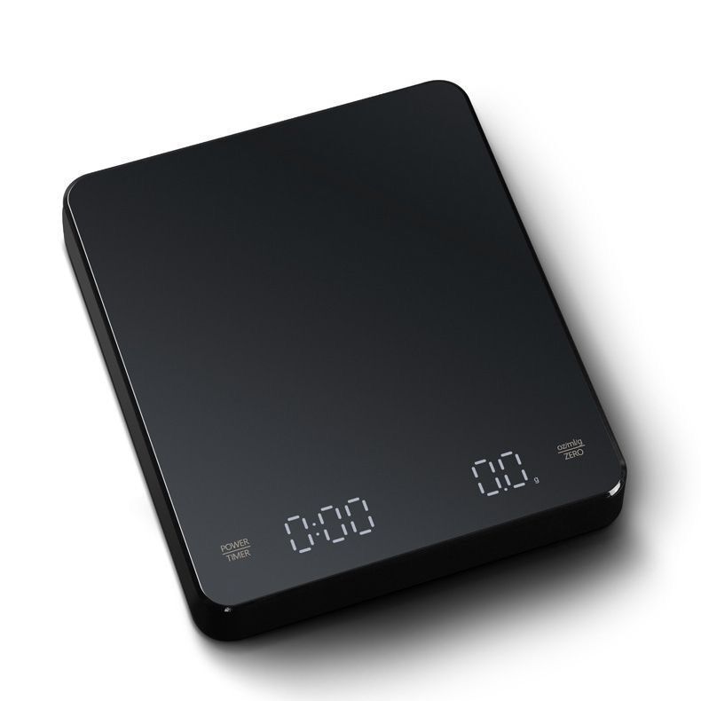 Elektronische Kaffeewaage, Wiederaufladbare Kaffeewaage Mit Timer, Drei Algorithmen Für G/oz/ml, Lcd-anzeige Mit Hintergrundbeleuchtung, 3 Kg/0,1 G
