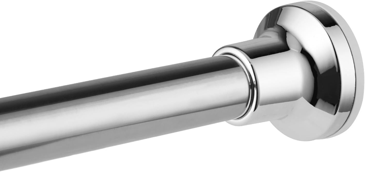Verstellbare Teleskop-duschvorhangstange, Silber, 47–165 Cm, Ohne Bohren Und Rostbeständig, Für Badezimmer Und Fenster