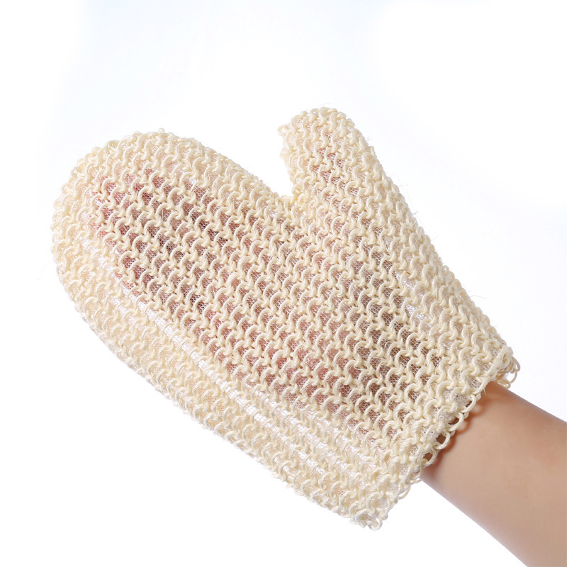 2 X Sisal-körperpeelinghandschuh, Pferdehandschuh, Körperpeelinghandschuh, Natürliches Und Wirksames Peeling, Körper Und Gesicht Für Frauen Und Männer, Reinigt Und Entschlackt Die Haut Und Entfernt Ab