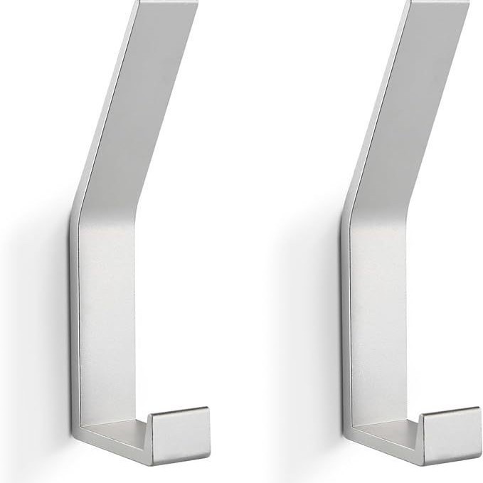 6 Stück Kleiderhaken, Wandgarderobe. Für Jacken, Mäntel, Handtaschen Usw. Haken Für Küchen, Badezimmer, Foyers Und Flure, Silber