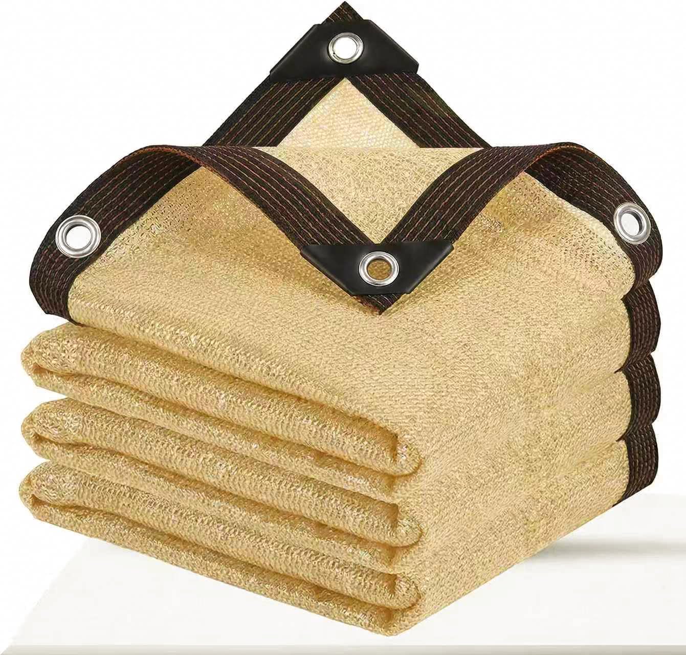 Schattiernetz Mit Ösen, 70 % Beschattung, 4 X 4 M, Schutznetz, Uv- Und Windbeständig, Wiederverwendbar, Für Gewächshäuser, Pergolen, Gärten, Balkone Und Hühnerställe