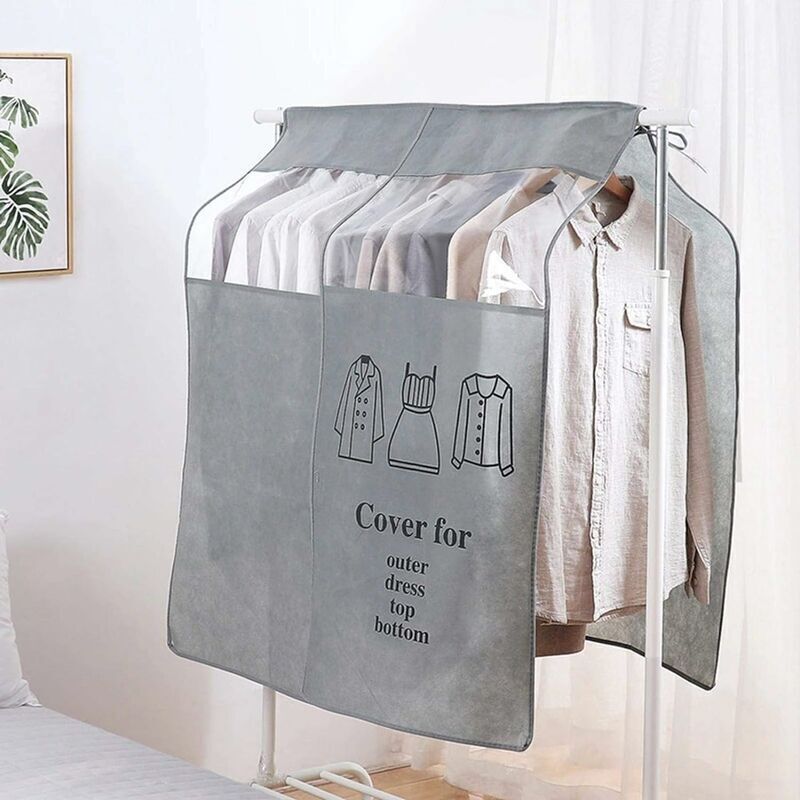 Transparente, Staubdichte Kleidersäcke Mit Sichtfenster, Universalgröße 90 X 110 Cm, Grau – 4er-pack – Ulisem