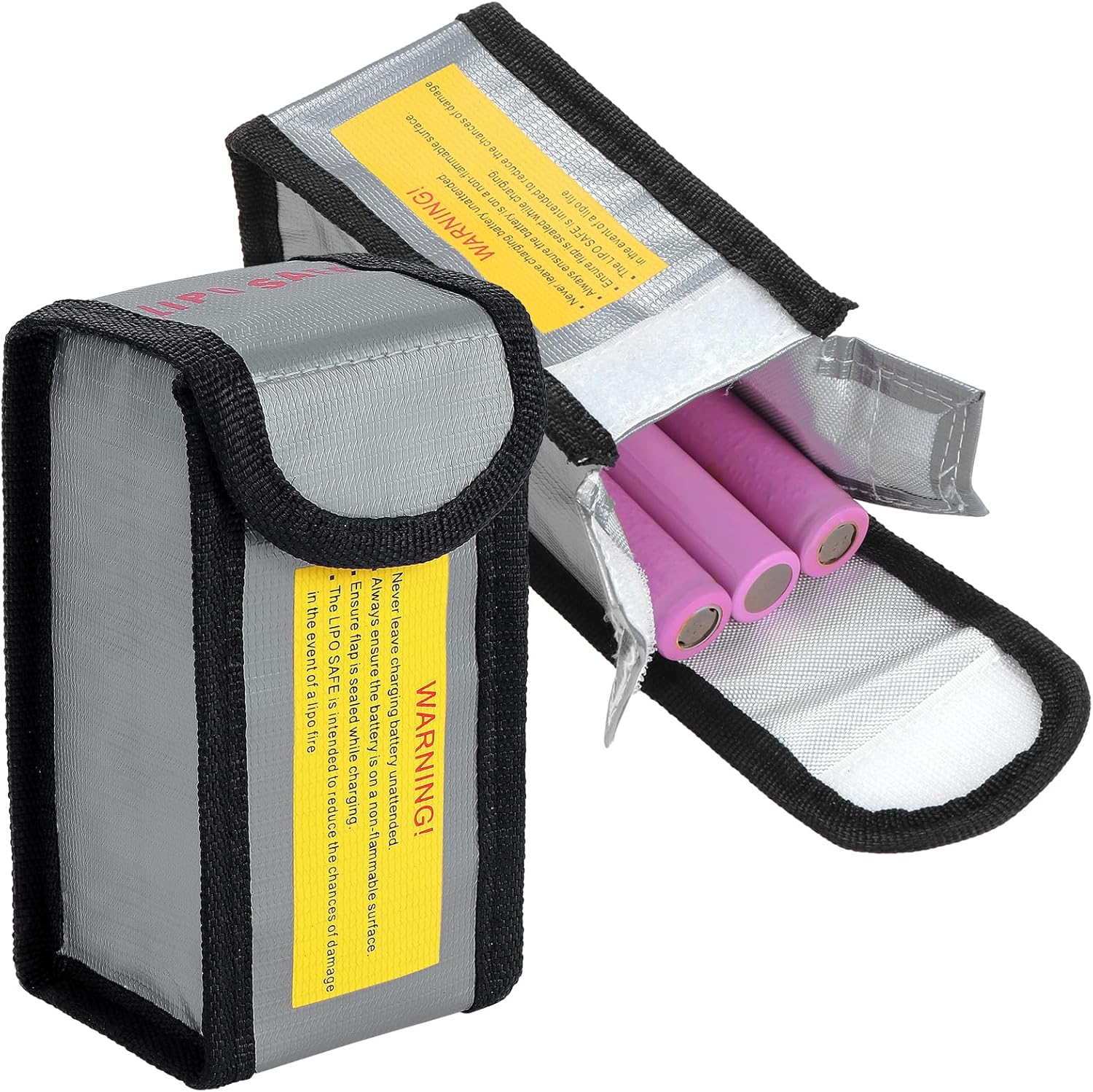 2er-pack Lipo-sicherheitstasche Für Lipo-akku, Flammhemmende Sicherheitsschutztasche, Explosionsgeschützte Schutzhülle, Modul-akku-ladeschutztasche