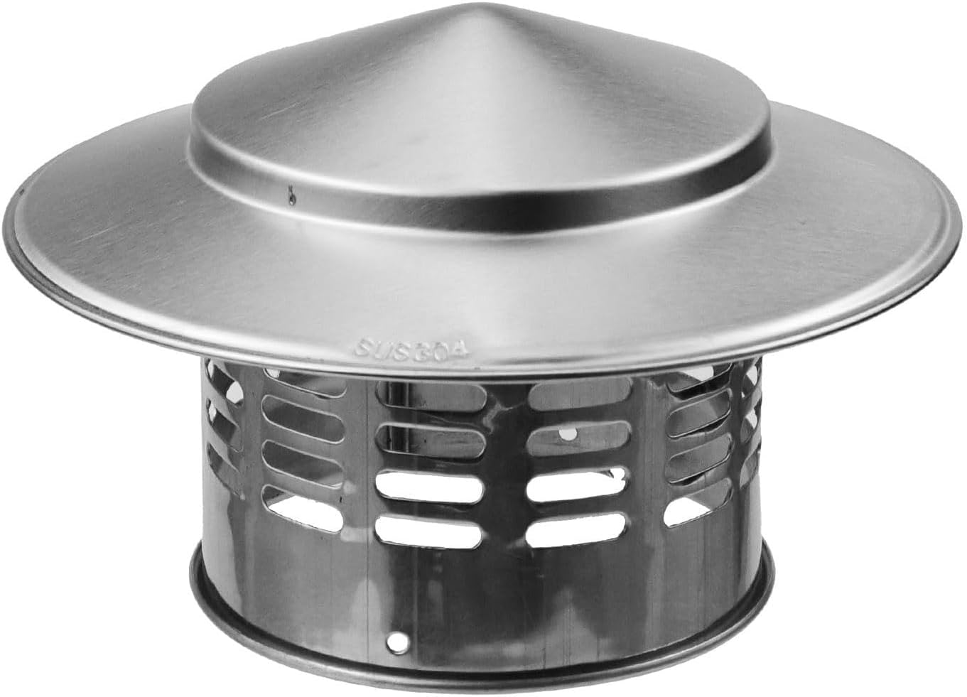 Schornsteinkappe, Kanalschutz Aus Edelstahl, Regen- Und Schneeschutzhaube, Lüftungshut, Auch Vogel- Und Mäusesicher (110 Mm)