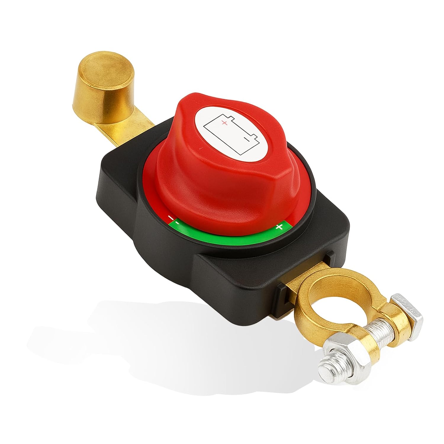 Für 12v 24v 48v Batterie-leistungsschalter, Verstellbarer 180° Wasserdichter Klingenschalter, Batterie-leistungsschalter, Hohe Leitfähigkeit, Messing Für Auto, Boot, Lkw, Motorrad, Wohnmobil, Direktmo