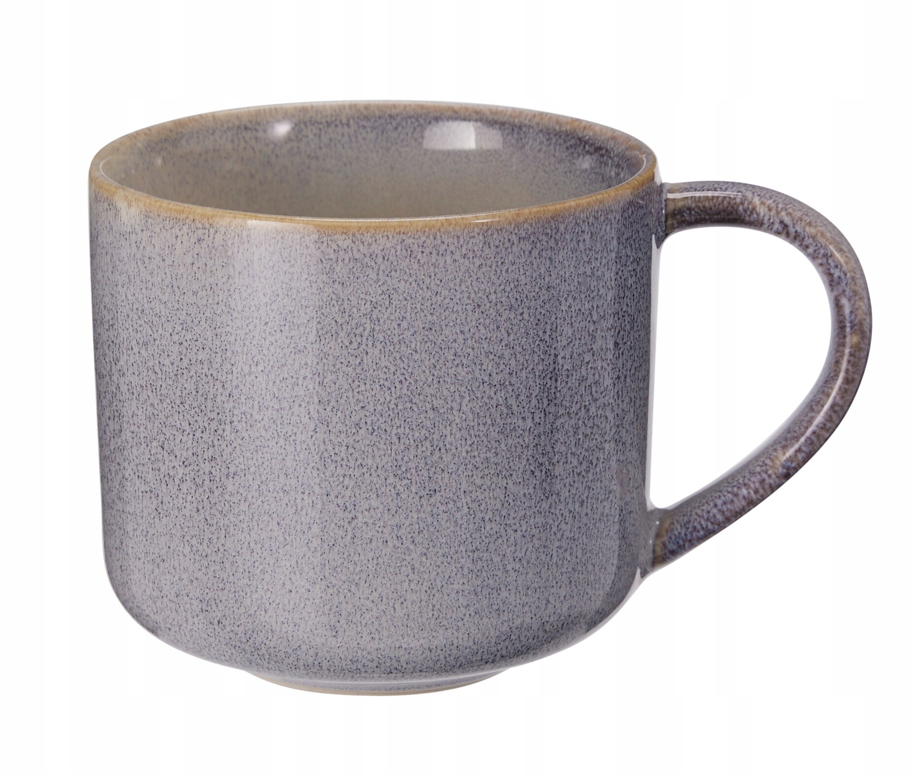 Steingutbecher Für Kaffee Oder Tee, Klassisches Grau, 332 Ml, 1 Stück.