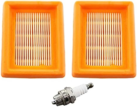 2er Set Luftfilter Inkl. Zündkerze Für Stihl Fs120 Fs200 Fs250 Fs300 Fs350 Fs400 Fs450 Fs480 Bt120 Bt121 Bt130 Freischneider 4134 141 0300
